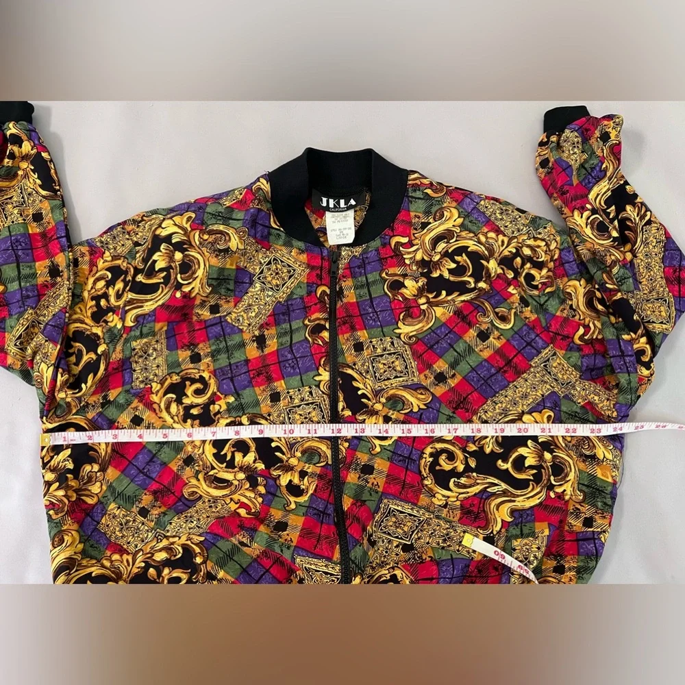 JKLA California Vintage 90s light weight Cardigan Jacket  Made in USA Sz‎ Large